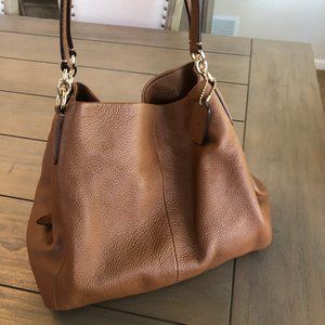 Coach Large Soft Leather Shoulder Bag